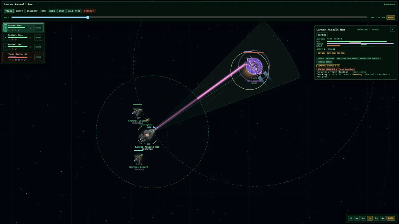 Humanity: First Year tactical battle screen.